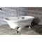 Aqua Eden Clawfoot Bathtubs, 71.63 L, 31.5 W, White/Brushed Nickel, Cast Iron VCTDE7232NL8 - alternate 5
